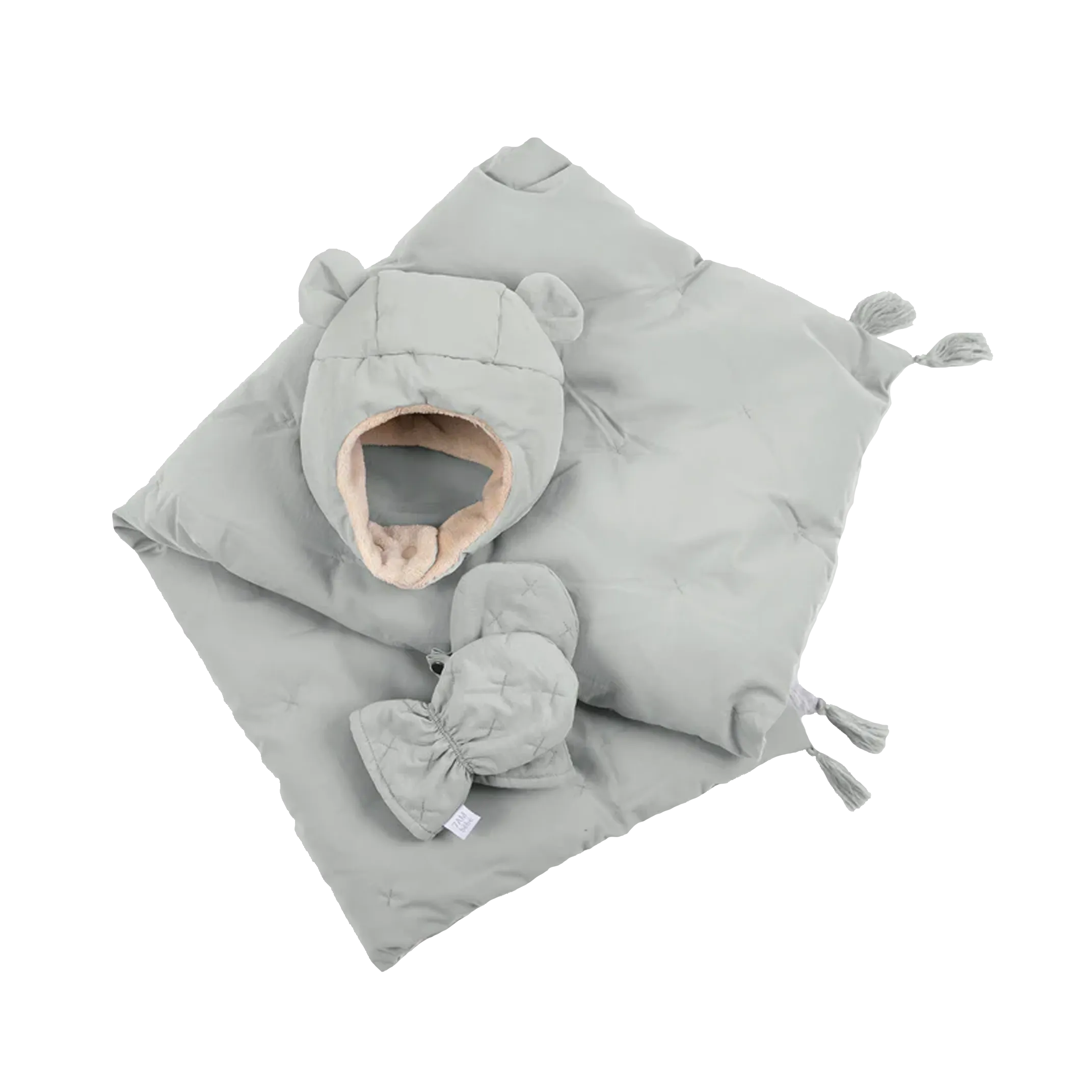 7AM ENFANT Cubby Set - Airy (Mittens, Hat, Blancket)