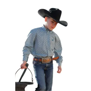Boy's Cinch Long Sleeve Western Button-Down Shirt MTW7060371