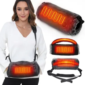Electric Heated Hand Warmer Pouch - Portable Heated Gloves with Heating Strip Warmer Rechargeable Hand Muff for Football Hunting Camping Golf Fishing Heater(Battery Not Include)