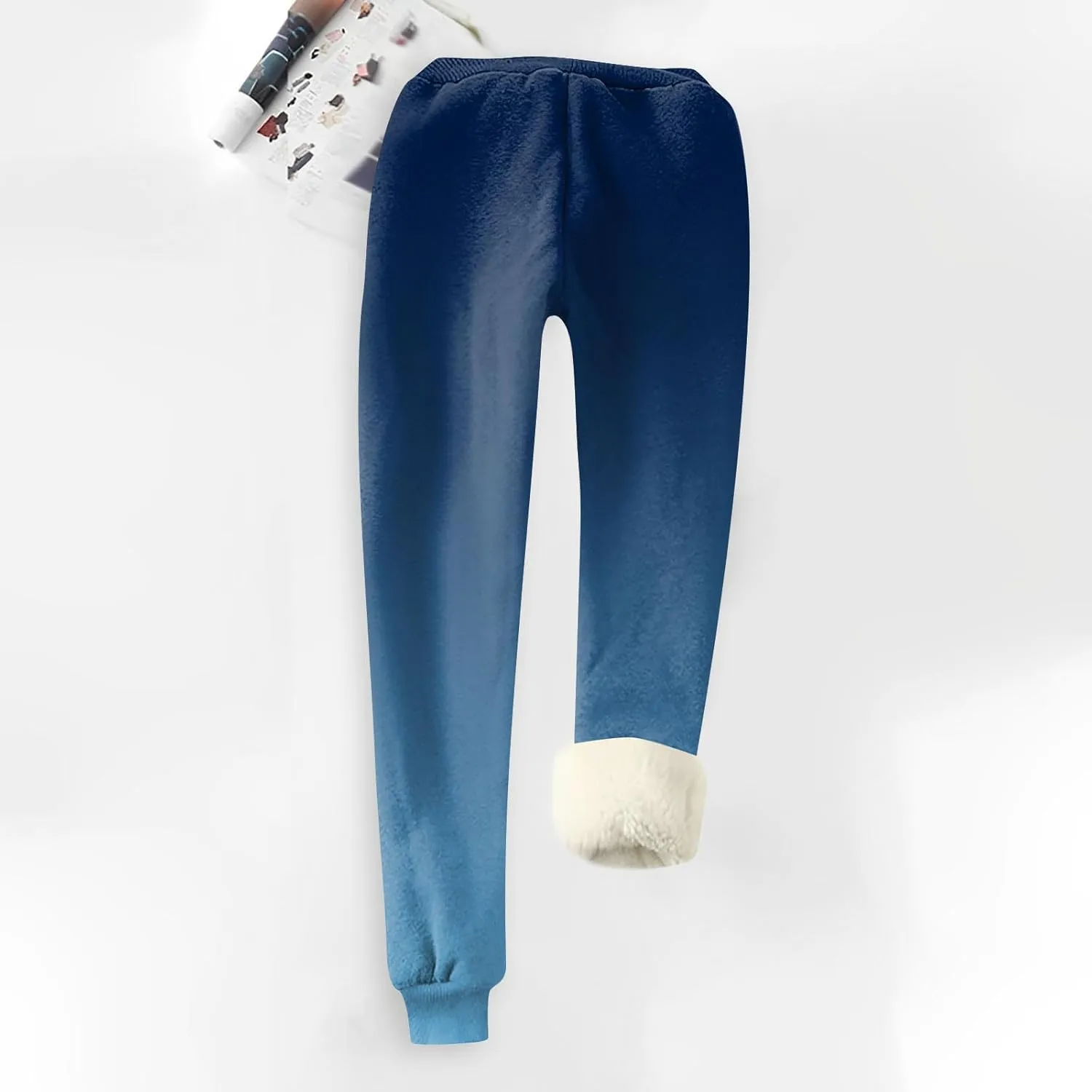 Fleece Sweatpants Women Casual Straight Legs Joggers Petite Pants with Pocket Warm Winter Fleece Lined Pants Clothes