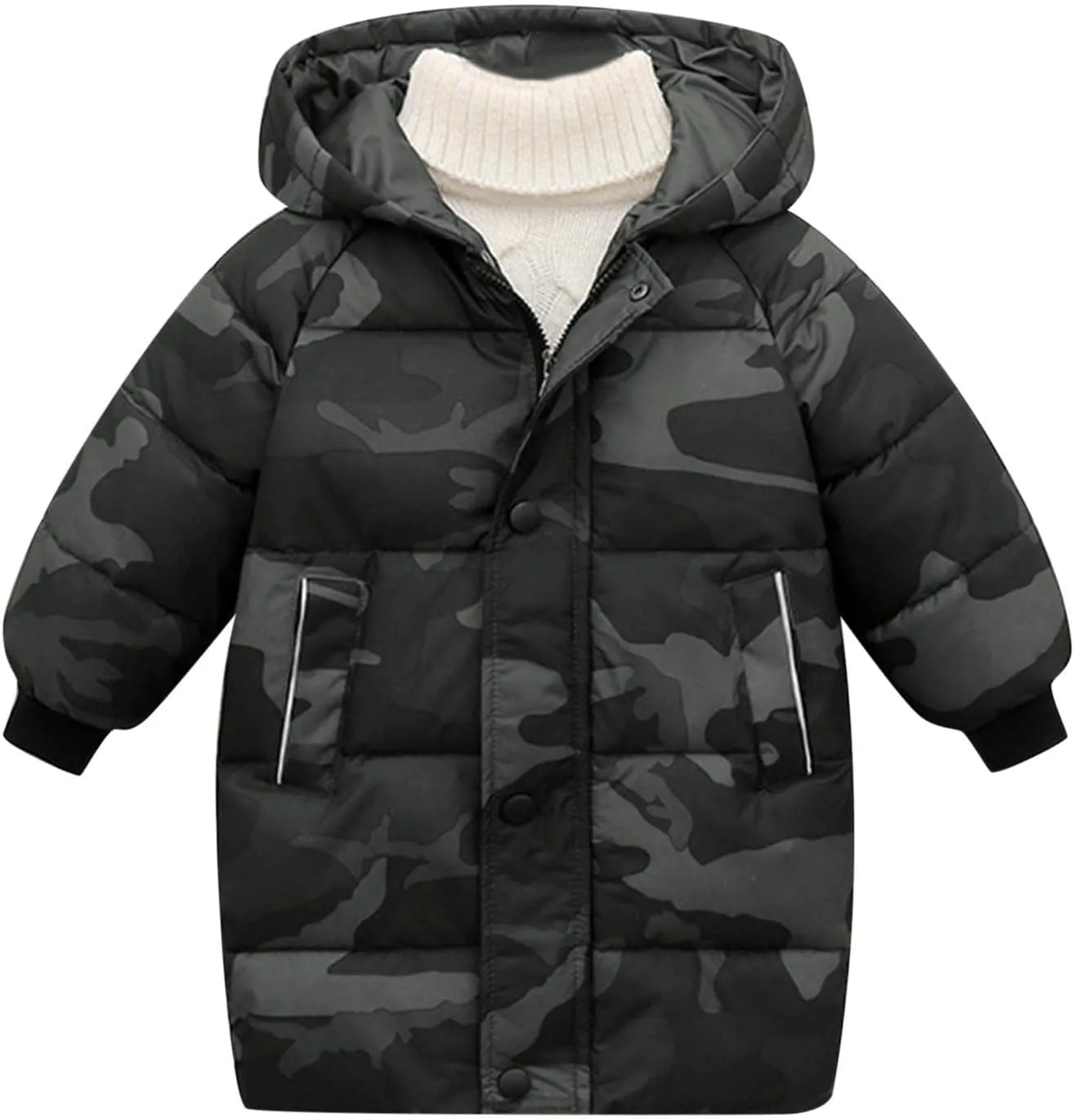 Girls Boys Winter Outerwear Hooded Down Coat Packable Lightweight Warm Puffer Down Jacket Kids Winter Jackets