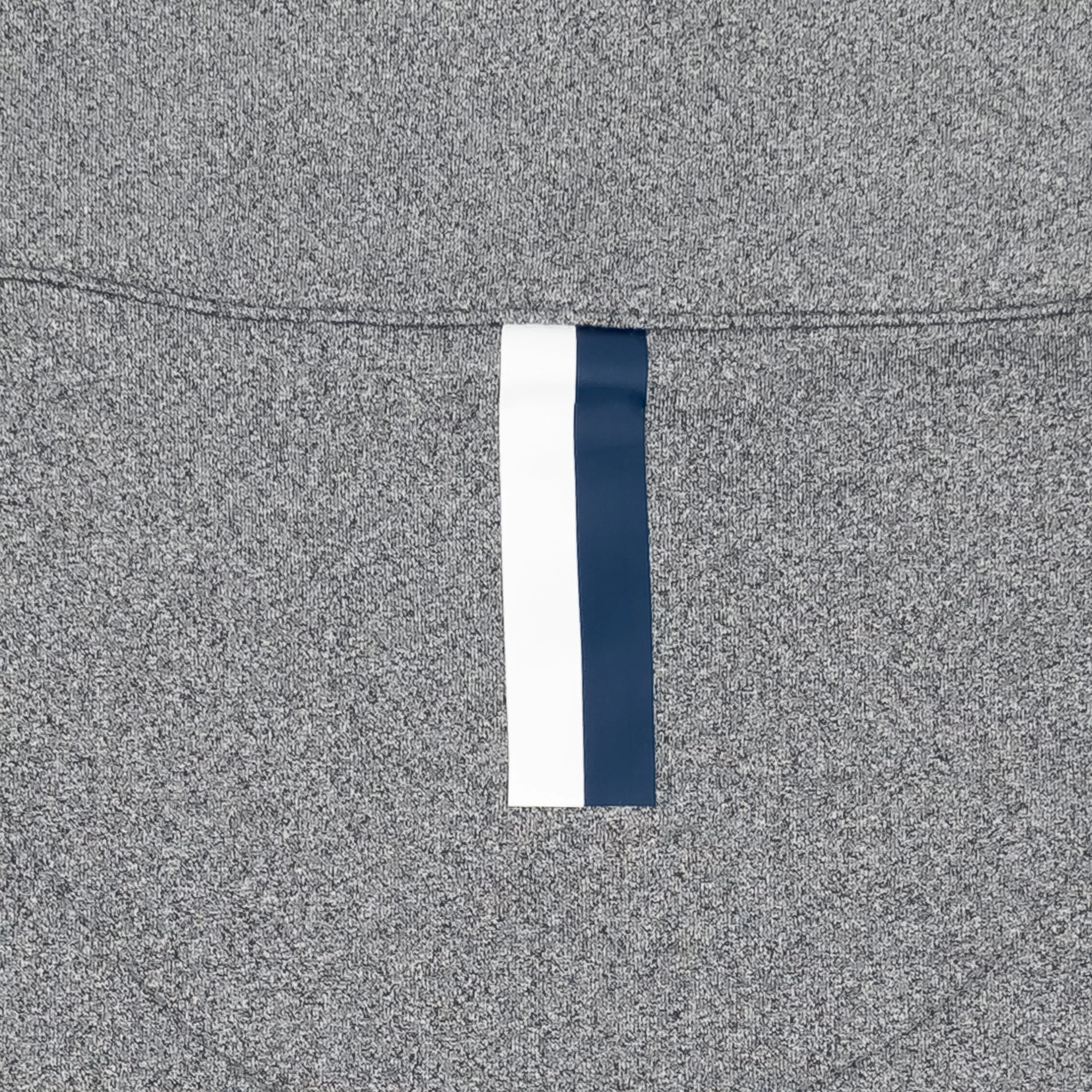 Heather Performance Q-Zip | Heather - Graphite Grey/White