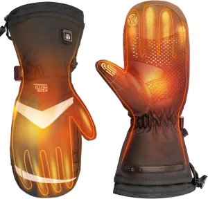 KEMIMOTO Heated Mittens for Men Women Rechargeable, Ski Mittens with Electric Battery 2pcs 7.4V 2500MAH Touchscreen Water-Resistant Warm Gloves for Winter Skiing Walk a Dog Snowmobile Camping Hunting