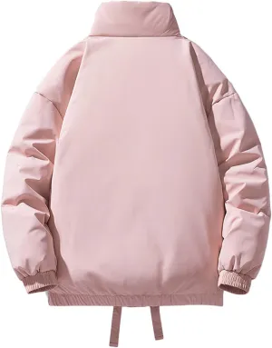 Men Women Puffer Jacket Winter Warm Down Coats Insulated Quilted Coat Parkas Oversized Unisex Outerwear with Pockets