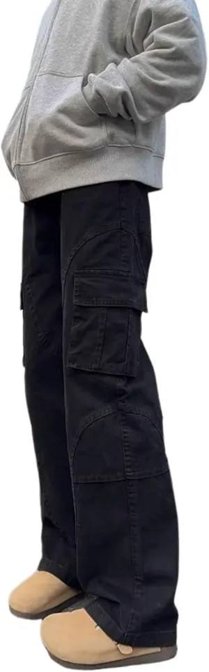 Men's Casual Cargo Pants Hiking Pants Workout Joggers Sweatpants Baggy Pants Hip Hop Jeans Streetwear
