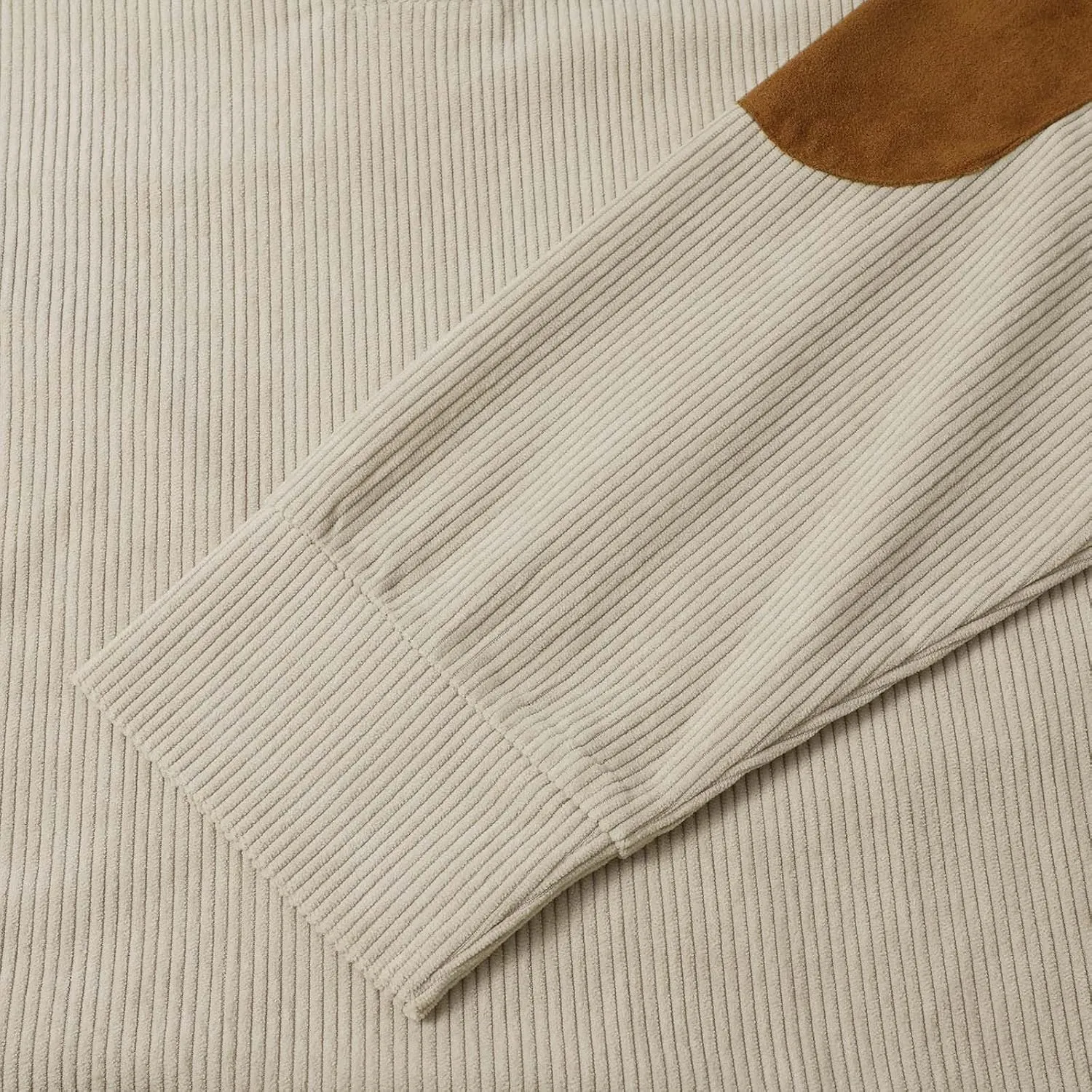 Men's Corduroy Long Sleeve Button Collar Sweatshirts Big and Tall Casual Pullover Lightweight Outdoor Tactical Tops