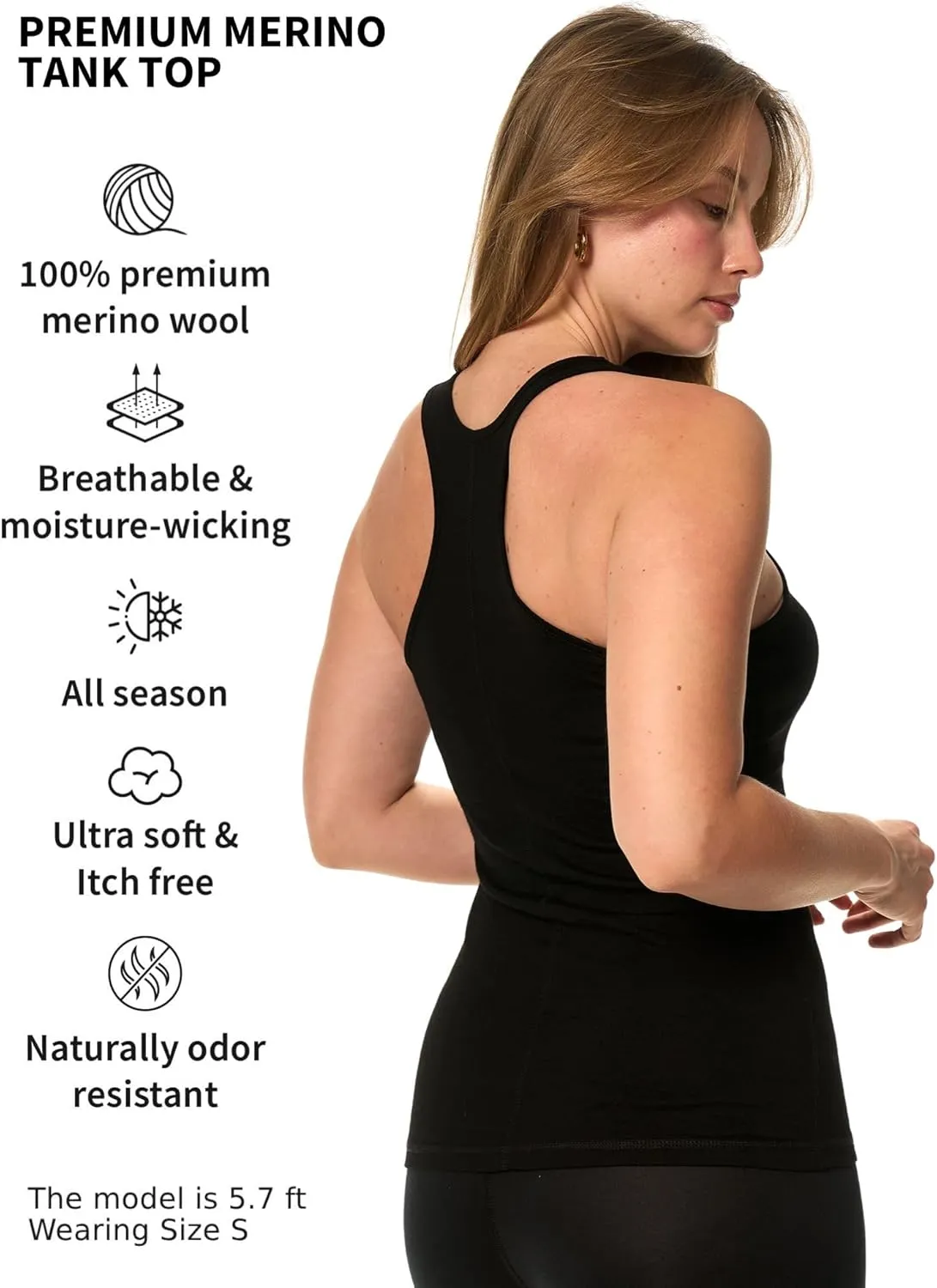 Merino.tech Merino Wool Shirt Women - 100% Merino Wool Base Layer Women Short Sleeve Tee