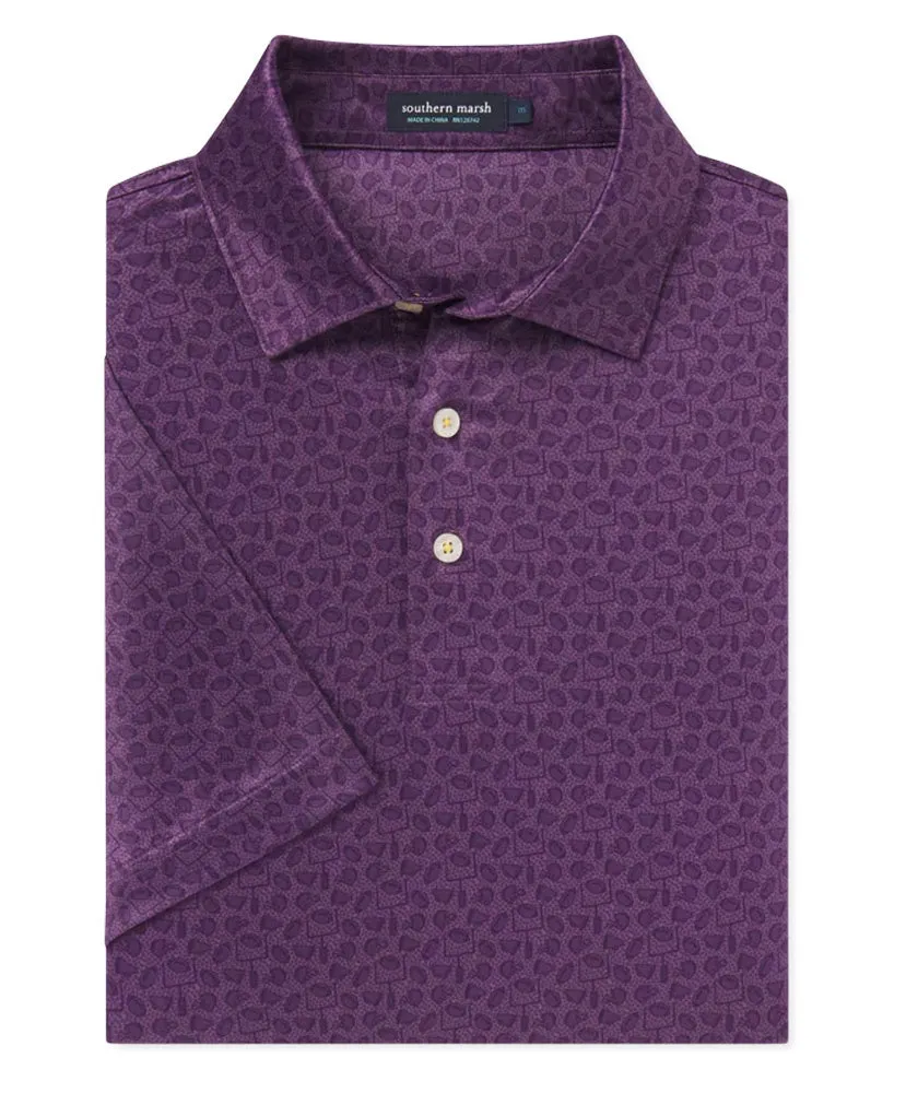 Southern Marsh - Purple Goal Line Polo