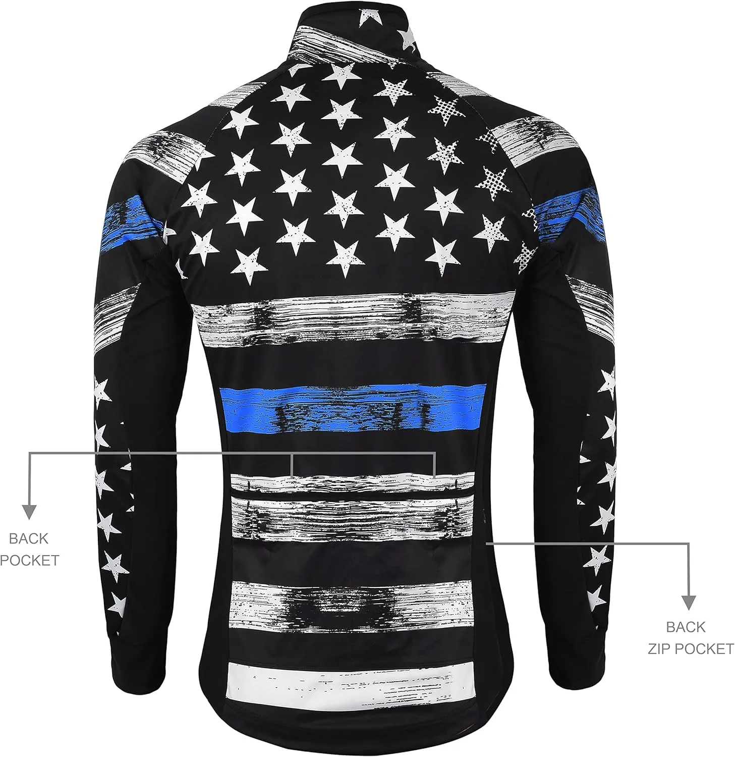 Thermal Softshell Cycling Jacket Windproof Winter Bike Jacket