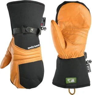 Wells Lamont Waterproof Winter Mittens, HydraHyde Leather, Large (813LK)