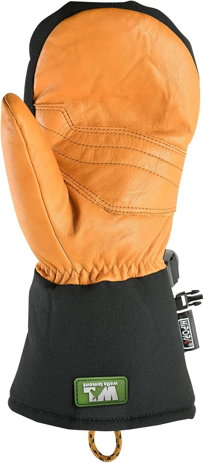 Wells Lamont Waterproof Winter Mittens, HydraHyde Leather, Large (813LK)