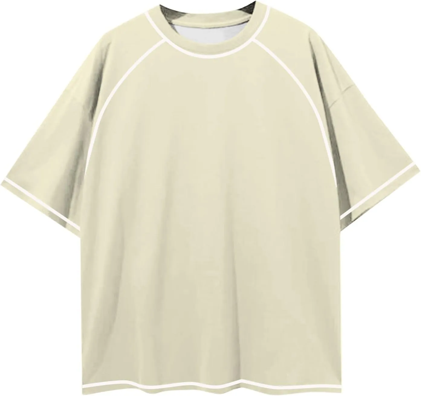 Women's Long Sleeved Top Oversized T Shirt Striped Shirt Crew Neck Belted Waist Top Long Sleeve Active Shirts for